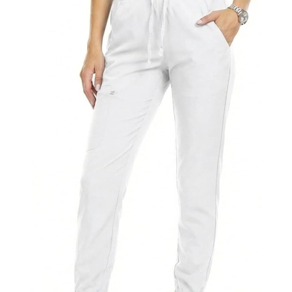 medichic Pants - Stylish White Jogger Pants for Women